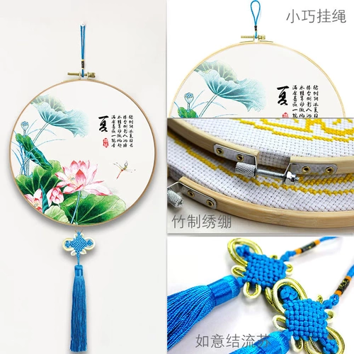 Весна, лето, осенняя и зимняя вышивка стежка 2022 Новые маленькие детали для гостиной спальня Простая, современная маленькая, простая вышивка