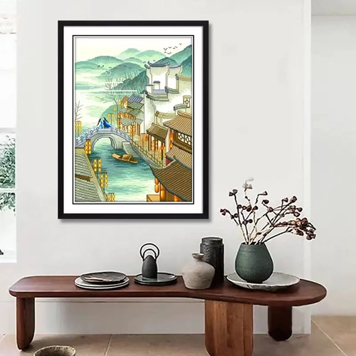 Lowerish Cross Emelcodery 2022 Новая линейная вышивка Jiangnan Skeerny Small Pack Китайская простая новичка ручной работы ручной работы