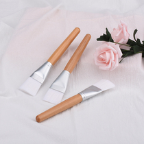 Soft Hair Mask Brushed Facial Tone Modeling Stick Beauty Bowl Woody Long Makeup Brush Beauty Salon Supplies Tools