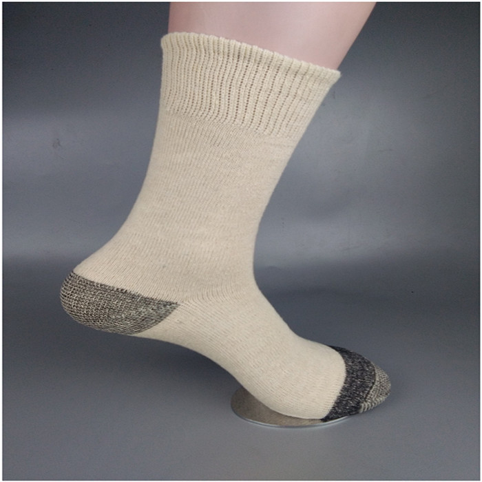 6 Pairs, 12 Pairs, 10 Pairs of Men's Pure Cotton Work Socks, Sweat-Absorbent, Durable, Reinforced Toe and Heel, Mid-Calf Cotton Socks for Work