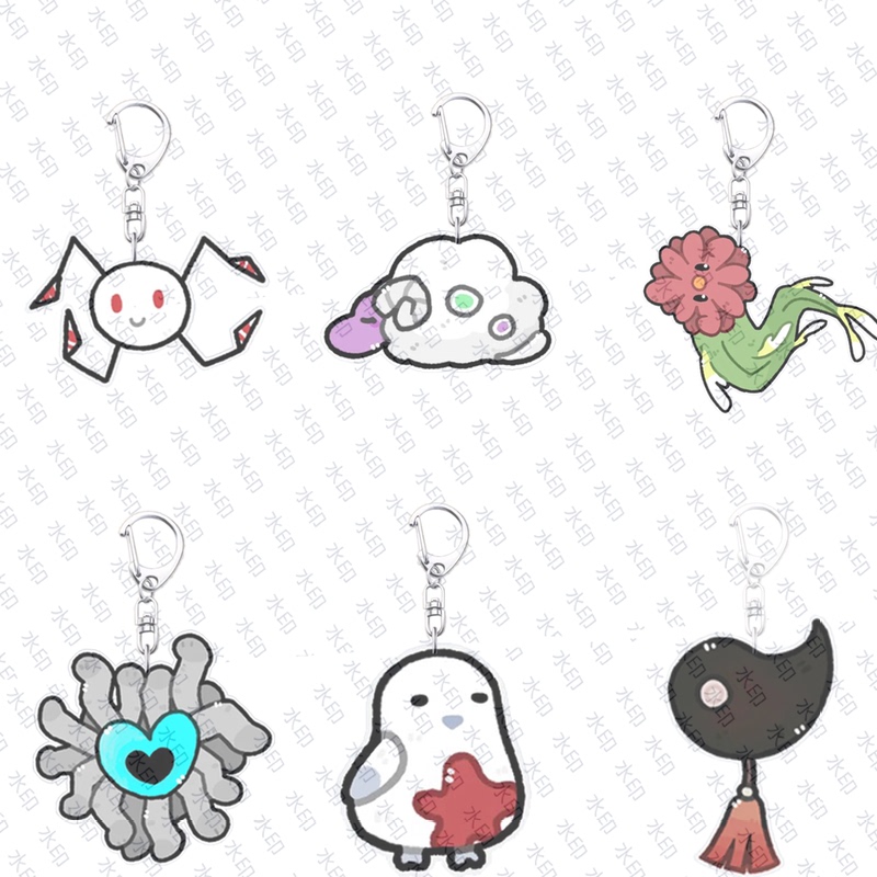 Brainleaf Company Game Peripheral Imaginary Creature Punishment Bird Acrylic Keychain Moon Project Student Backpack Pendant