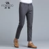 Hổ nam 19 Mùa hè Mới Chín Quần Nam Quần bó chân Quần dài Nam giới Quần trẻ trung Mid-Eo Joker - Quần tây thường quần kaki nam đẹp Quần tây thường