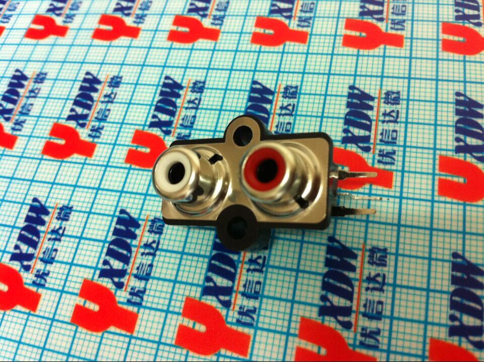 RCA Socket AV Lotus Socket 2 Holes Socket Audio Socket AV2-8 4-7