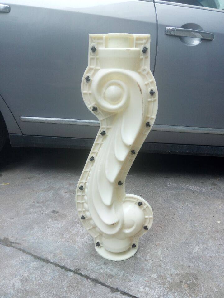 Factory direct European-style components Roman column prefabricated seahorse mold Balcony vase railing abs plastic steel material