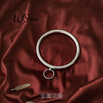 Dirty smsex toys metal collars alternative toys set K9 men and women walking dog slaves universal restraint instruments