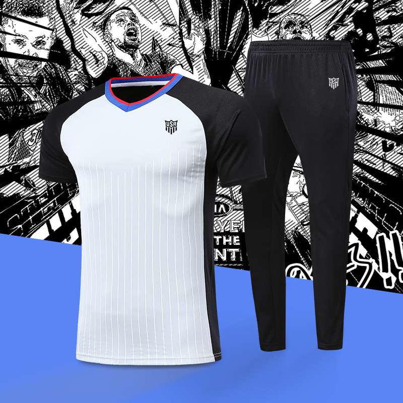 Basketball referee suit suit men's short-sleeved top breathable quick-drying long pants Custom printed referee clothes pants