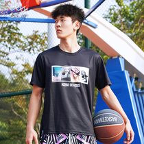 Basket Man Sports T-shirt Male Summer Loose Round Collar Basketball Training Hot Body Throw Basket Suit Quick Dry Casual Short Sleeve Blouse