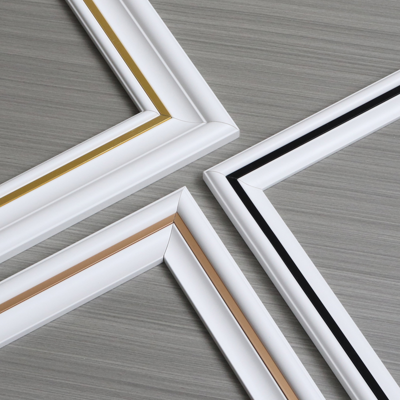 Solid wood lines TV background wall border decorative strips Wooden lines Metal strips European-style paint wall panels Gypsum lines