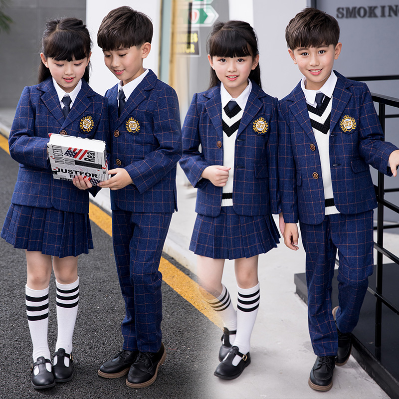 Kindergarten Garden Suit Yingren Style Subsuit Suit Elementary School Children's School Uniform Children's College Wind Performance Class Clothes