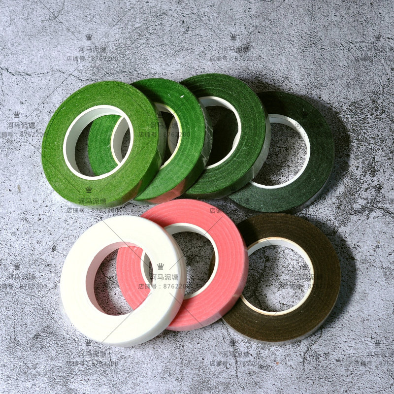 Floral fondant floral micro-adhesive tape Flower pole tape Paper tape 1 2cm stretch micro-adhesive tape