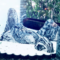 Landscape stone combination Taishan stone slicing Xuelang Mountain garden landscape stone decoration rockery stone Indoor slicing stone