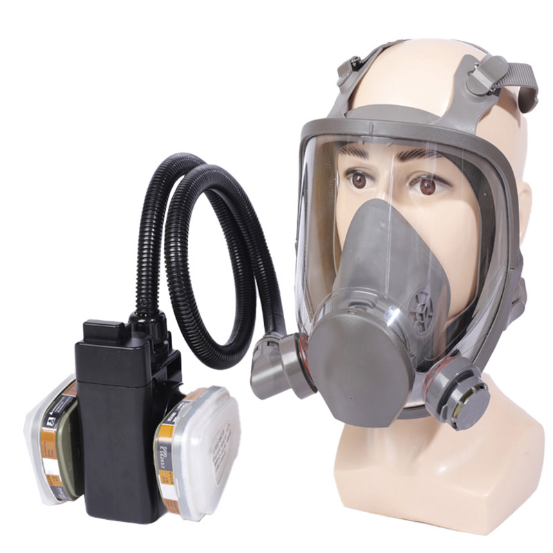 9V Kangben electric air supply gas mask 6800 with 6001 anti