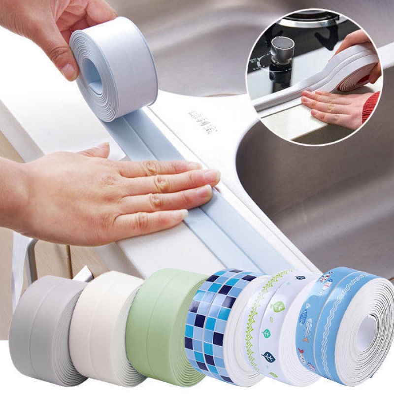 Kitchen anti-mildew waterproof tape moisture-proof kitchen and bathroom sink beauty seam sticker gas stove pool gap side paste seal