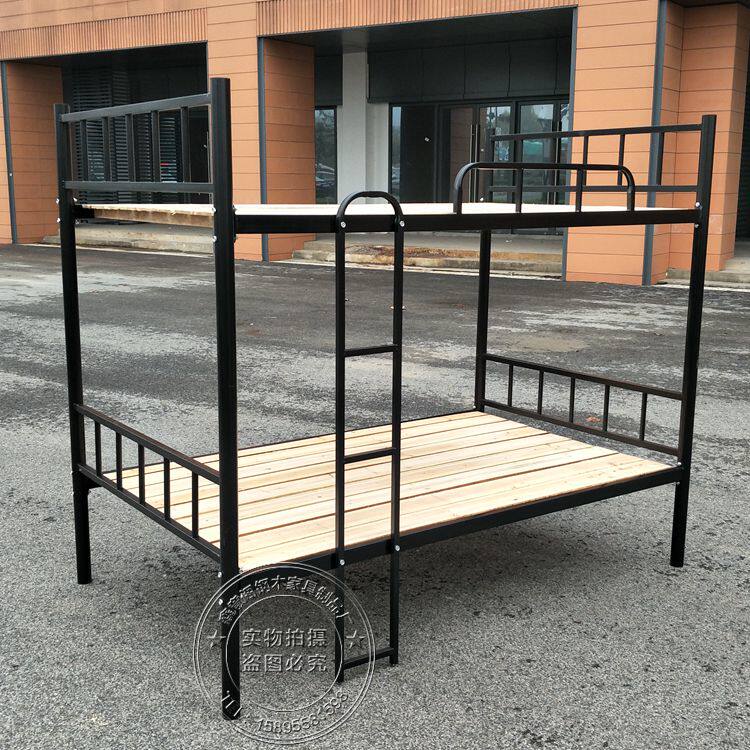 Adult double bed Upper Bunk Bed Iron Bed Staff Bed Dormitory Students Iron Art Bed Lower Iron Bed Iron Bed Iron Rack Bed Low Bed-Taobao