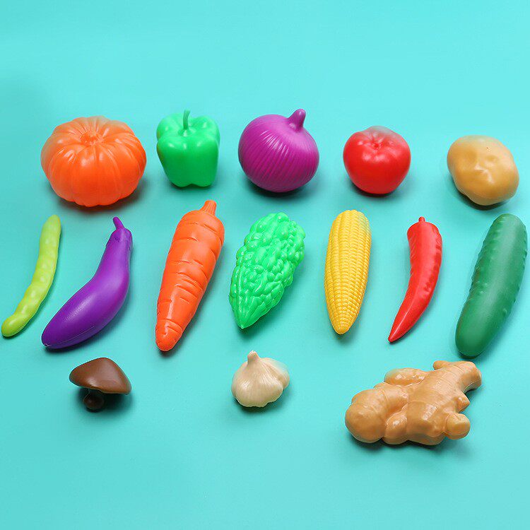 Children's early education color simulation vegetable model pretending to be home wine bathing baby swimming pool water floating toys