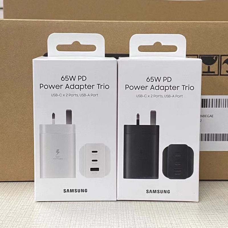 Samsung 65W Uk Version Original Charger S23U S23+ S22U S22+ Zflip3 Fold4 Flip4 W23 Super Fast Charging Ep-T6530 Uk Version 65W Gallium Nitride Samsung 65W Uk Version Original Charger S23U S23+ S22U S22+ Zflip3 Fold4 Flip4 W23 Super Fast Charging Ep-T6530 Uk Version 65W Gallium Nitride