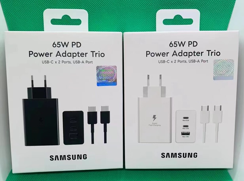 65W T6530 European Standard Eu 2C1A Gallium Nitride Three-Port Accelerated Charger Suitable for Samsung S23U S22U S25 Ultra-Fast Charging 2.0 65W European Standard Super Fast Charging Head