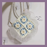 Синий маленький набор материалов, ремешок для сумки