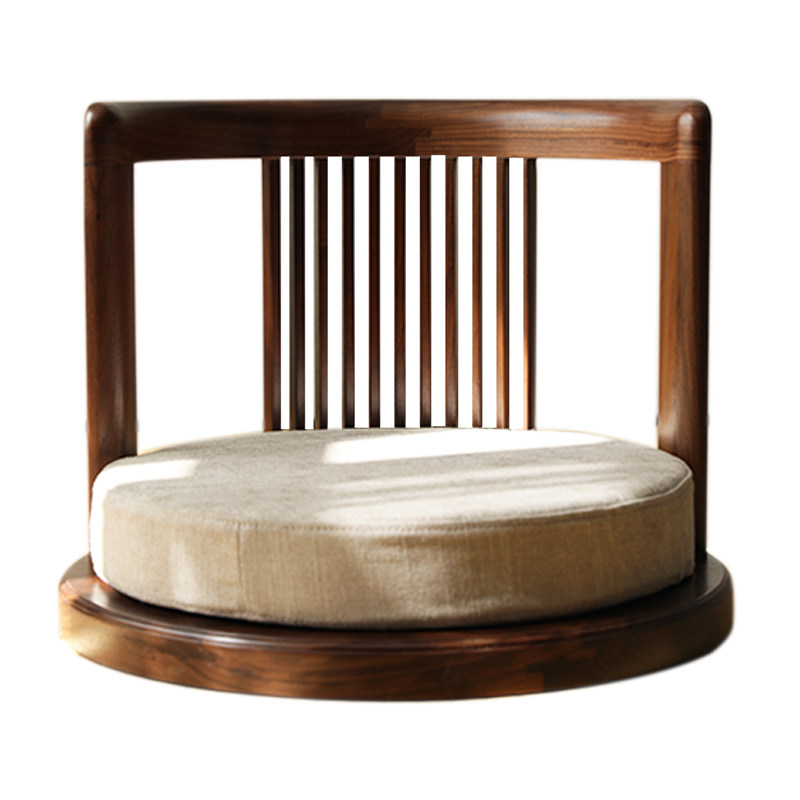 [USD 469.46] Japanese tatami chair full wood waist and legless chair