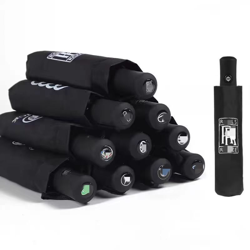 Mercedes Umbrella, Fully Automatic, Same Model as Bmw, Rolls-Royce Folding Umbrella, Audi Logo, Rain or Shine Gift Umbrella, Promotional Umbrella