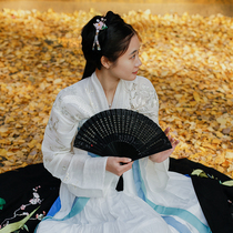 (Prajna Heart Sutras) Hanfu Fan Folding Fan Ancient Wind Fan Fan Fan Fan Chinese Style