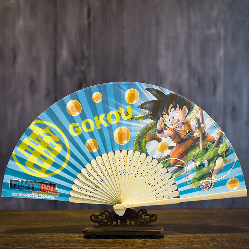 Yuelong (seven dragon beads) cartoon cartoon paper fan folding fan outlet Japanese manga custom fan