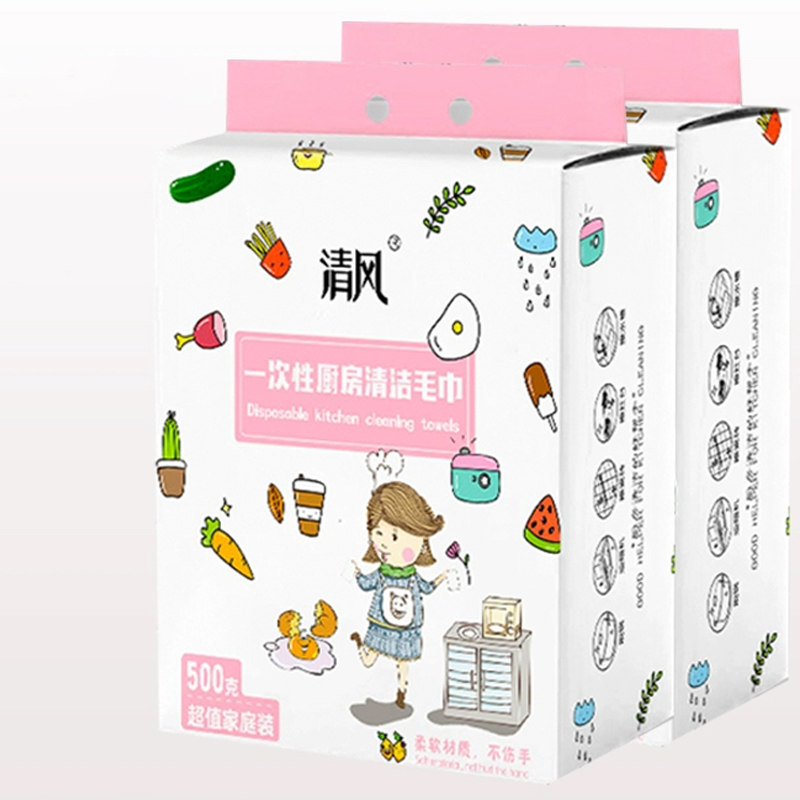 清风悬挂式懒人一次性抹布2提