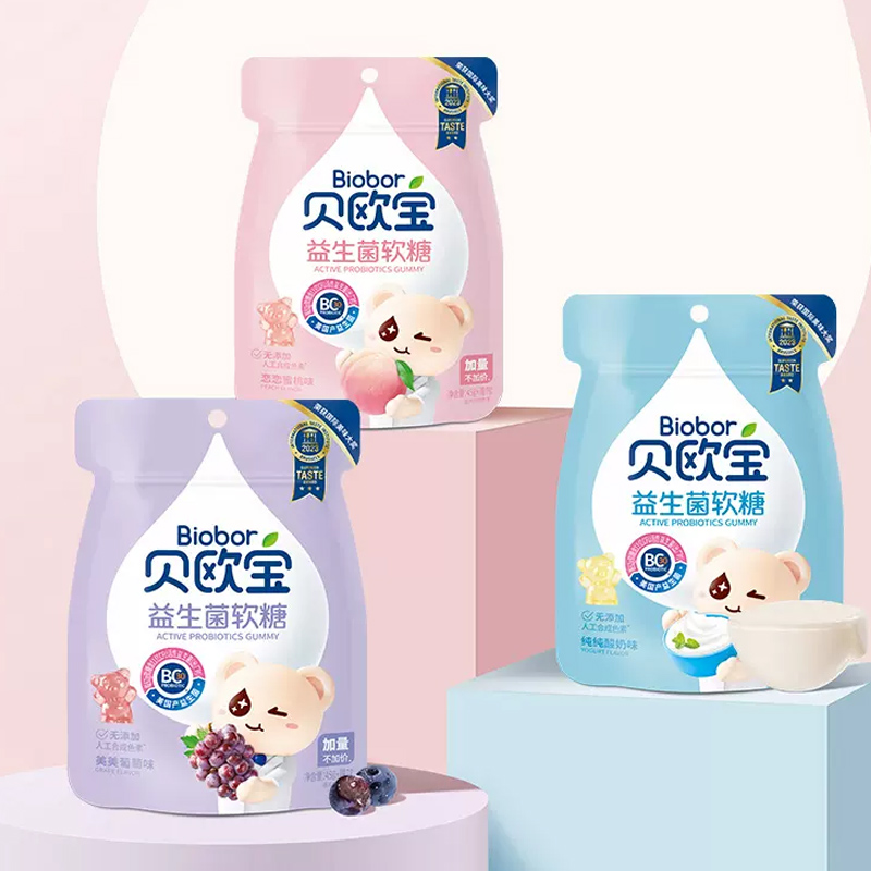 贝欧宝软糖活性益生菌糖52g*3袋