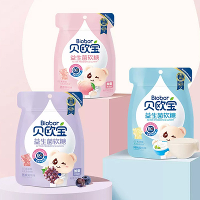 贝欧宝软糖活性益生菌糖52g*3袋
