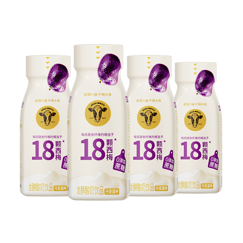 轻上西梅多多酸奶220ml*4瓶