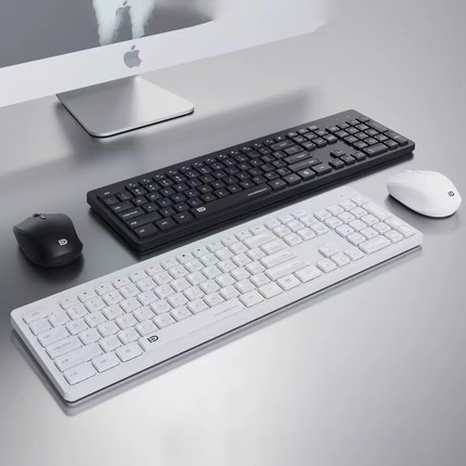 富德无线键盘鼠标套装台式机笔记本电脑外接女生轻音办公无限键鼠