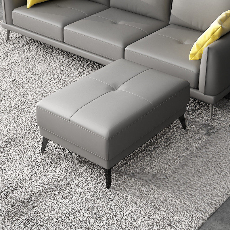 Modern light and luxurious sofa stool home living room Pedalling New Chinese Style Minimalist Ultra Slim Leather Cloister for a shoe-changing stool