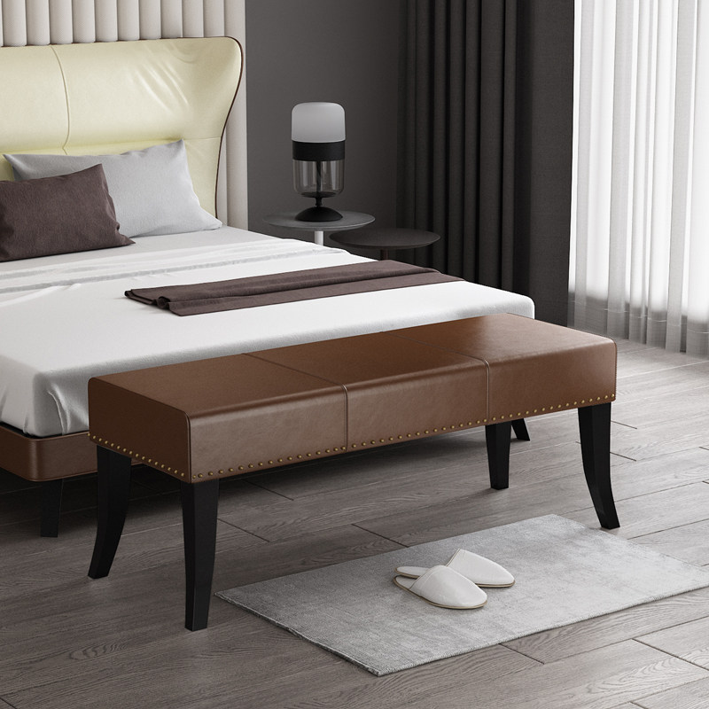 Nordic shoe changing stool fashion light luxury shoe stool solid wood gym rest stool Chinese sofa stool multifunctional bench