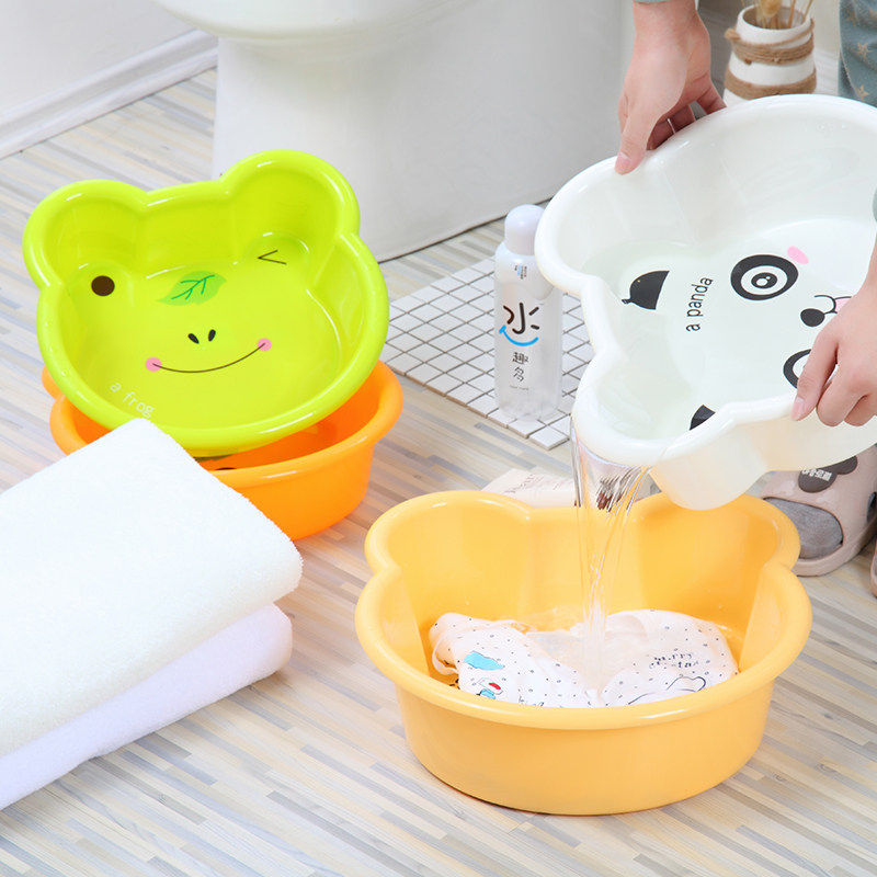 Thickened small basin baby washbasin cartoon children's washbasin children's treasure footbath household newborn products
