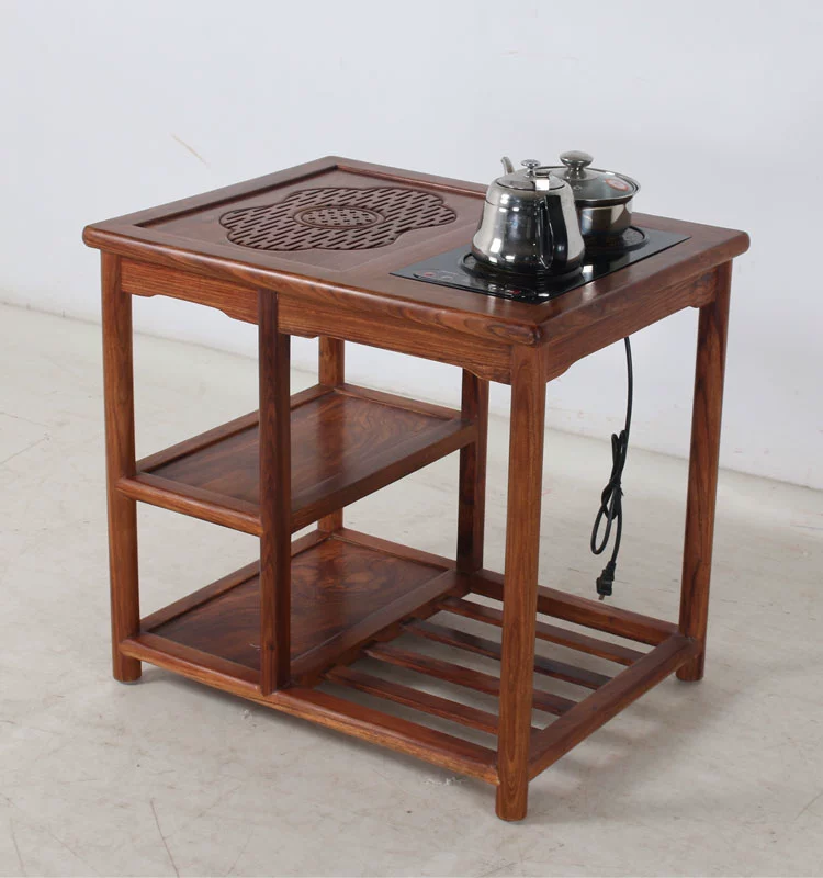 Bàn cà phê Mahogany Kung Fu Bàn ghế kết hợp gỗ hồng mộc Bàn trà nội thất bằng gỗ nguyên khối Bàn trà phòng khách kiểu Trung Quốc Bàn trà nhỏ - Bàn trà