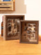 Three-Dimensional Hollow Specimen Photo Frame Dried Flower DIY Display Frame Insect Plant Shell Picture Frame Medal Badge Storage Box