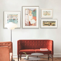 Маленькая свежая инси -стиль фотоостентная гостиная спальня декоративная комната