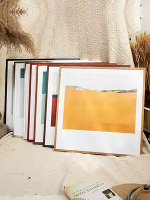 Square aluminum alloy photo frame hanging wall simple creative photo poster framed frame frame custom any size