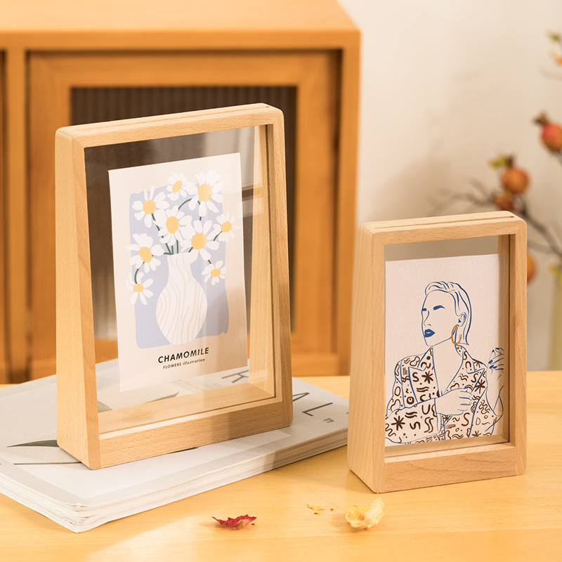Acrylic Solid Wood Photo Frame Empty Frame Display Stand 6 Six Seven Eight Eight 10inch Photo Mounting Frame Double-Sided Transparent Ornament Acrylic Solid Wood Photo Frame Empty Frame Display Stand 6 Six Seven Eight Eight 10inch Photo Mounting Frame Double-Sided Transparent Ornament