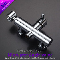 All copper hot and cold water mixing valve 8 5cm hole distance special hole distance womens wash faucet 15cm12cm rain shower