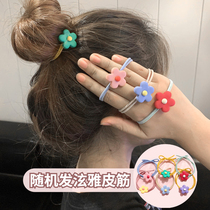 Single pen over 18 get 4 Hyunya style sweet flower hair rope hair ring net red forest tied hair rubber band head rope headdress