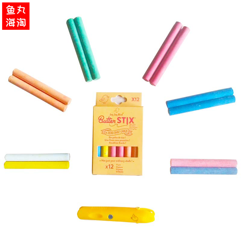 Jaq Jaq Bird dust-free chalk children colored liquid water soluble graffiti paint pen environmentally friendly 12 pen clamps