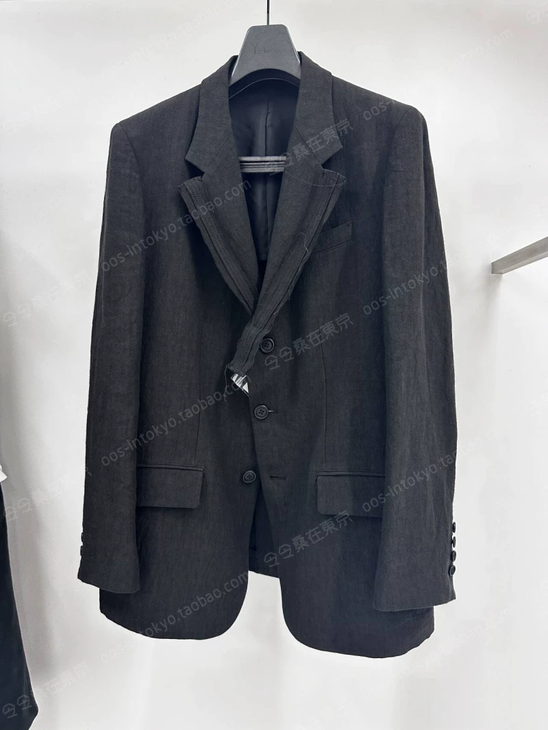 [Скидка! LOOK15 Японские покупки Yohji Y's для мужчин 24SS льняной пиджак]