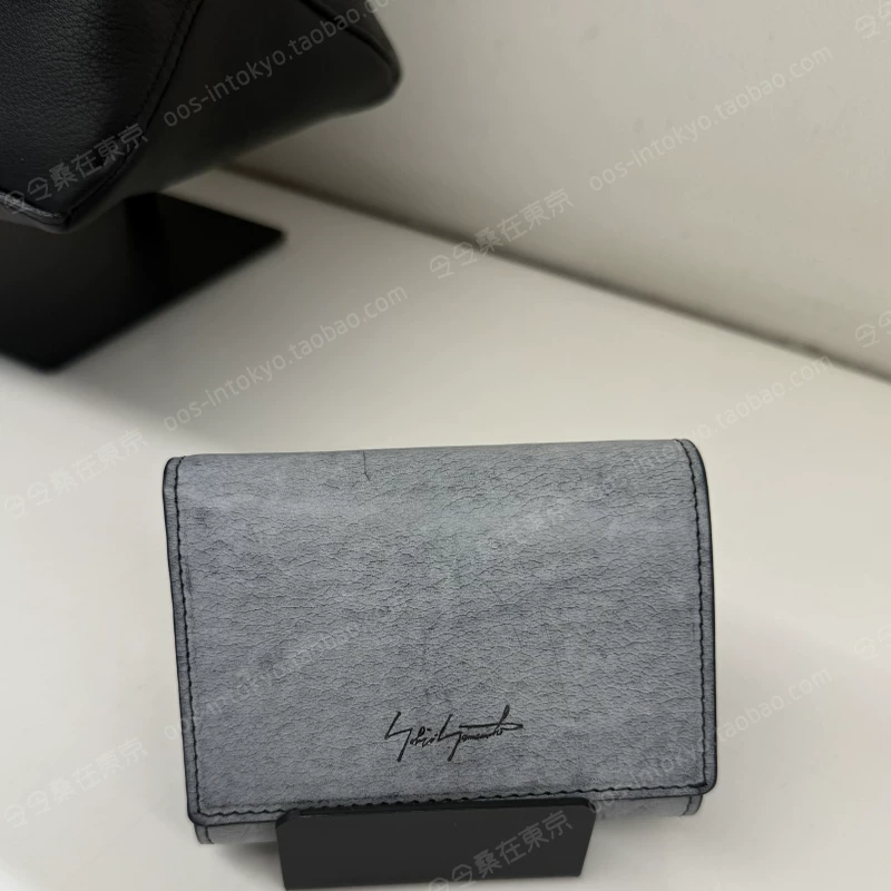Японский закупочный агент yohjiyamamoto discord 25SS старое окрашивание складной кошелек