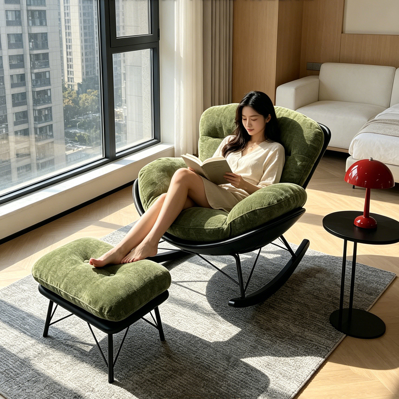 Rocking Chair, Recliner Sofa, Lazy Chair for Adults, Suitable for Sleeping, Balcony Lazy Leisure Chair, Living Room Single Sofa Chair Rocking Chair, Recliner Sofa, Lazy Chair for Adults, Suitable for Sleeping, Balcony Lazy Leisure Chair, Living Room Single Sofa Chair