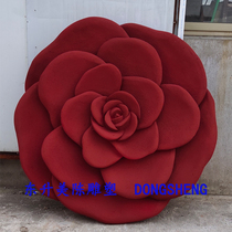 Simulation foam sculpture rose peony flower custom Chinese wedding dragon and phoenix eaves props window beauty Chen vintage