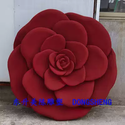 Tree hole mushroom foam sculpture decoration rose peony feather simulation tree wedding stage photography props