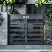 Rural self-built house courtyard gate stainless steel fence door aluminum alloy rural yard gate urban iron garden gate