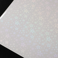 Наклейки с холодной ламинацией - Звезды (прозрачные)