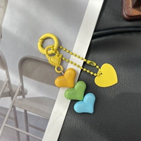 Разноцветный брелок «Любовь» - желтый, зеленый, синий